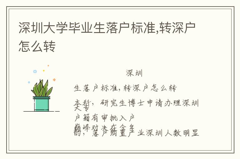深圳大學(xué)畢業(yè)生落戶標(biāo)準(zhǔn),轉(zhuǎn)深戶怎么轉(zhuǎn)